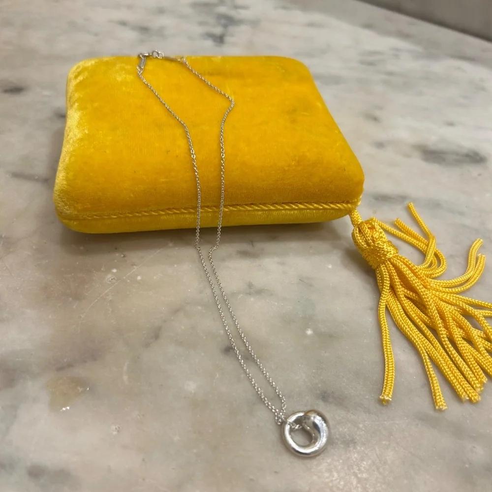 Tiffany & Co. SIlver Elsa Peretti Circle Necklace - Picture 2 of 5